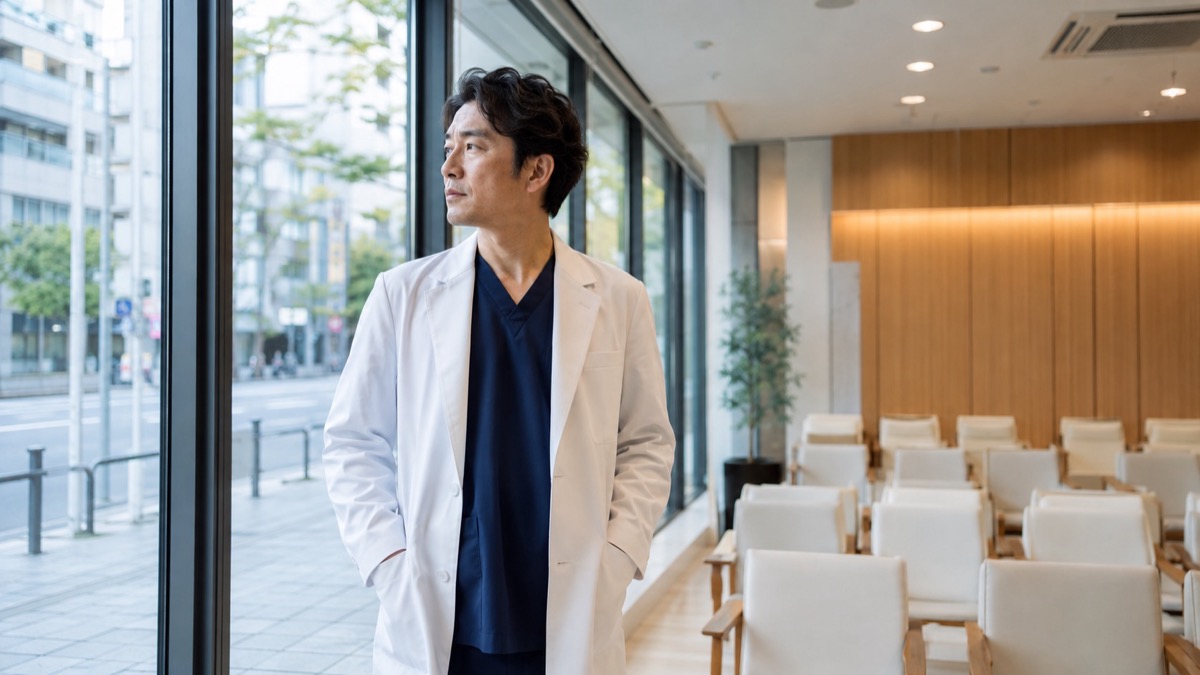 開業直後の、誰もいない待合室